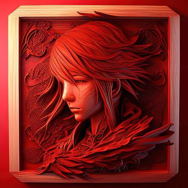 3D model Final Fantasy Type 0 HD game (STL)